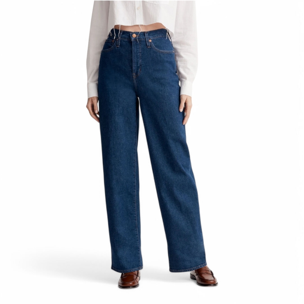 MADEWELL The Perfect Vintage Wide Leg Jean Fairdale Wash Womens Sz 27 NG454